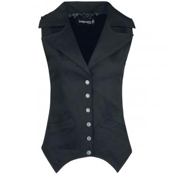 Gothicana by EMP Piper Weste schwarz Damen S