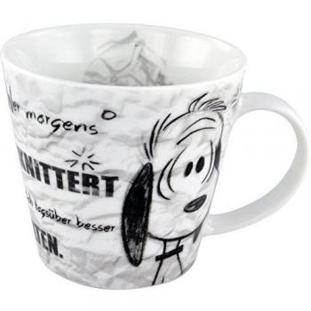 United Labels 119998 Peanuts Becher – Say It with Snoopy – Zeit zum Aufblühen