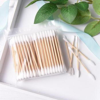 100 Pcs Cotton Swab Sticks for Adults and Children