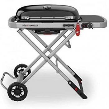 Barbacoa de gas portátil con carro plegable Weber Traveler