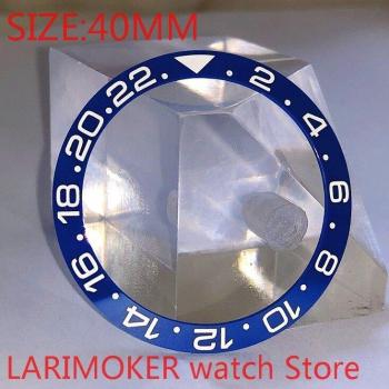 BLIGER 40mm Rotating Glass Bezel for 43mm Men's Timepiece