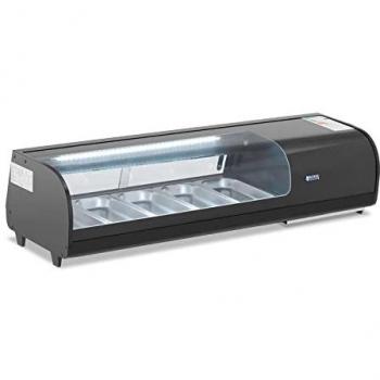 Vetrina per sushi refrigerata 5 contenitori GN 1/3