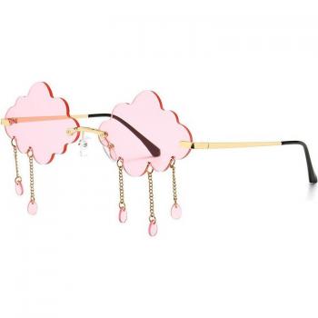 Lunettes de soleil Vintage avec pompons