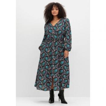 Maxikleid mit Smokbund von Sheego