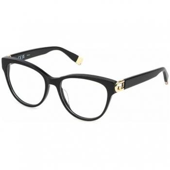 Furla VFU827 Men's Glasses – Classic Black, Size 54