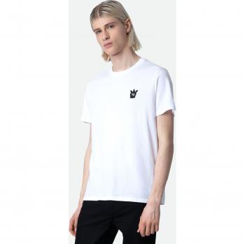 T-shirt Zadig&Voltaire Tommy Skull Xo Blanc