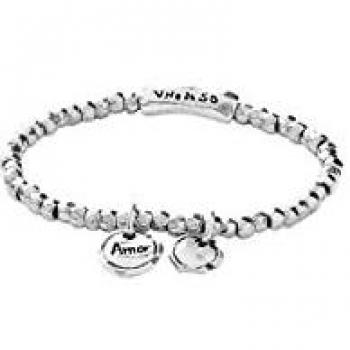 Pulsera Uno de 50 PUL1596MTL0000M bañada en plata de ley con charms