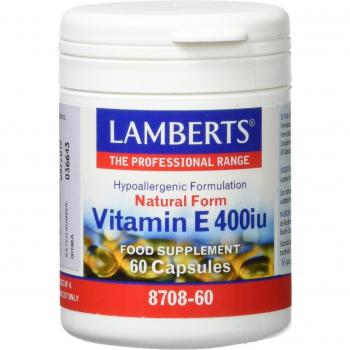 LAMBERTS VITAMINA E NATURAL 400UI (60 CÁPSULAS)