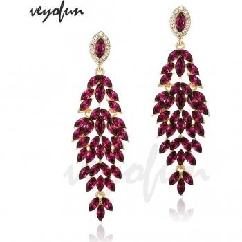 Veyofun Women's Crystal Earrings