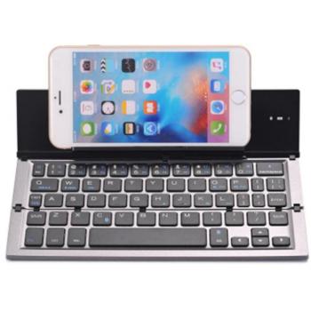 Tastiera multi-sistema Bluetooth pieghevole, colore grigio antracite
