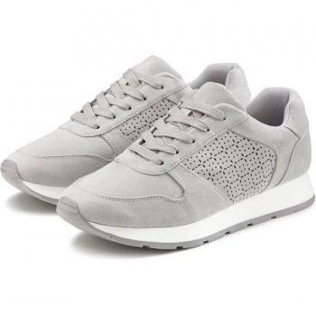 Vegan Lascana Damen Sneaker in Grau