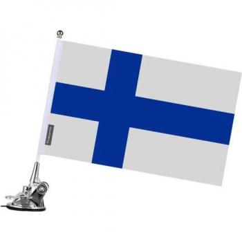 Support Ventouse Drapeau Finlande 27x35 cm