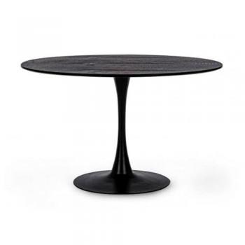 Piattaforma Circolare Bloom Nero 120×75 cm