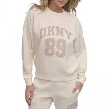Manga Larga Sudadera DKNY Mujer Beige L