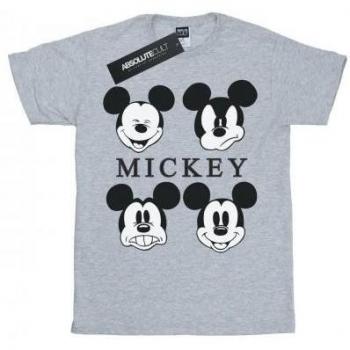 T-shirt pour filles Disney Mickey 4 têtes coton