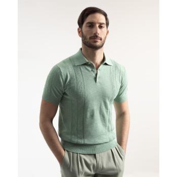 Polo Masculino Verde Menta