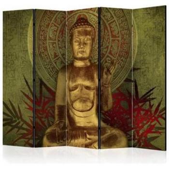Gold-Buddha II Raumdivider aus fünf Teilen