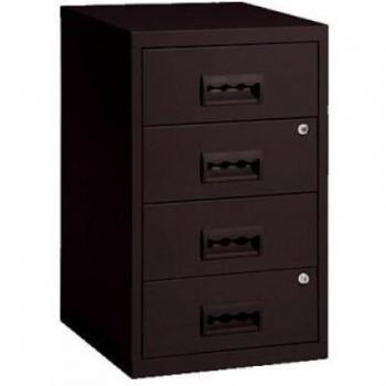 Archivador de 4 cajones color negro