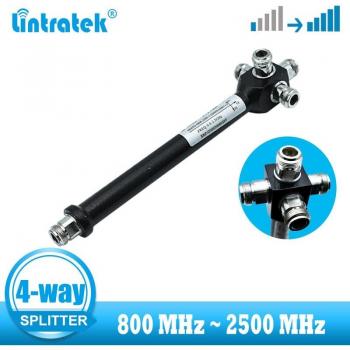 4 Way Signal Splitter 800-2500MHz for GSM/CDMA/LTE Amplifier