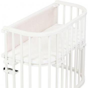 Babybay Gitterpolster Organic Cotton Royal beige mit goldenen Akzenten