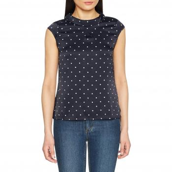 S.Oliver BLACK LABEL Bluse 01.899.12.4650, Blau (Blue AOP 59A2)