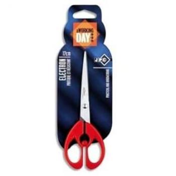 Ciseaux gauchers 17 cm Electron bout rond