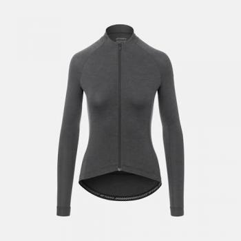 Veste Cyclisme Femme Gris Manche Longue Giro New Road XS