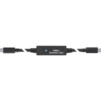 InLine USB 3.2 Gen.1 Kabel, USB-C zu USB-C, 5m, schwarz