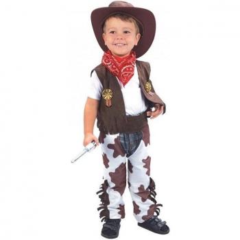 Bristol Novelty Cowboy-kostuum voor peuters One Size Marron