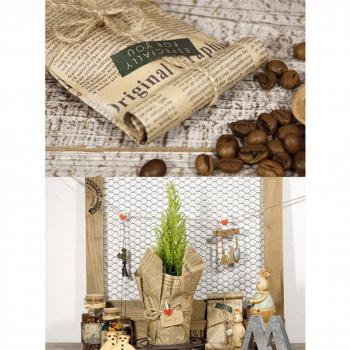 DIY Vintage Newspaper Book Cover Paper 52x75cm