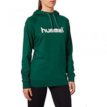 Hummel Cotton Logo Hoody Damen Grün F6140 M