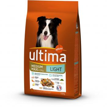 Chien Medium-Maxi Croquettes Light ULTIMA 7,5kg