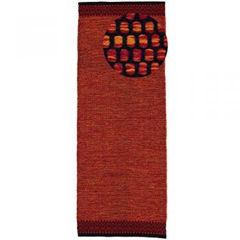 Carpetfine Mia Red Cotton Runner Rug 80 x 400 cm