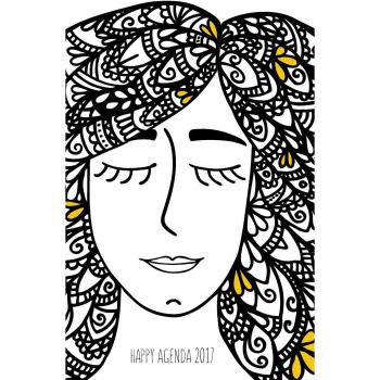 Happy Agenda 2017: Zentangle Girl