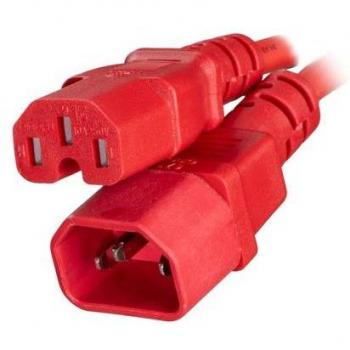 3M Red IEC C14 to C15 Connector Cable 1.0MM