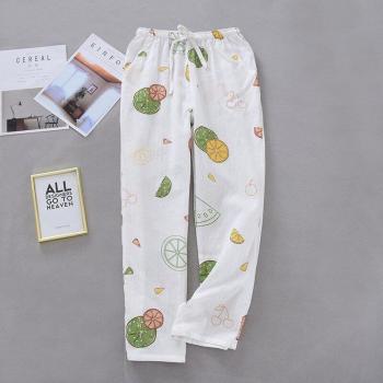 Pantalon en coton gaze pour femmes, doux et aéré