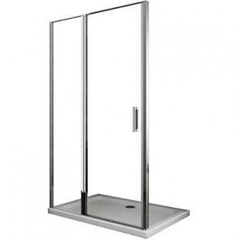 Douche en Verre 6 mm avec Porte à Battant 137-140 cm