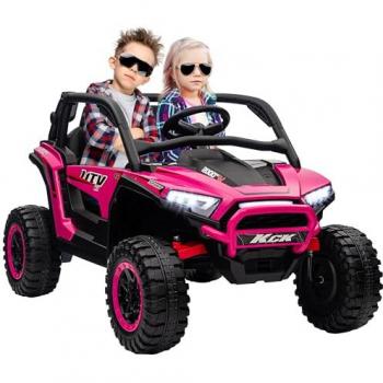 Aiyaplay Remote-Controlled 24V Pink Ride-On Truck
