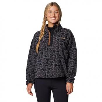 Columbia Helvetia II Printed Cropped Sweatjacke schwarz XS Damen