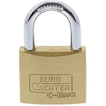Burg Wächter 35mm Brass Padlock with Unique Keys