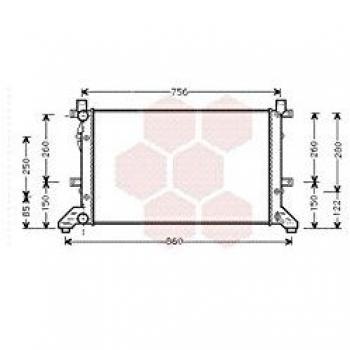 Radiateur du moteur Volkswagen – VAN WEZEL 58002155