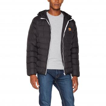 Urban Classics TB863 Herren Basic Bubble‑Steppjacke – gefütterte Version, Logo‑Patch
