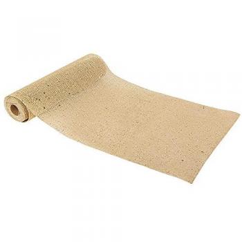 Chemin de table jute nature et paillettes dorées, longueur 3m, largeur 28cm, coloris beige