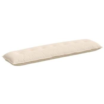 Beige Microfiber Back Pillow by vidaXL, 200×50 cm