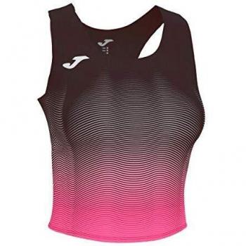 Joma Mädchen Elite VII Sporttop in Schwarz/Rosa, XXS Größe