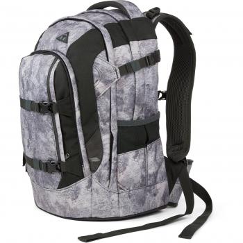 SATCH 30L RockBlock Rucksack – Grauer Schulrucksack mit viel Stauraum
