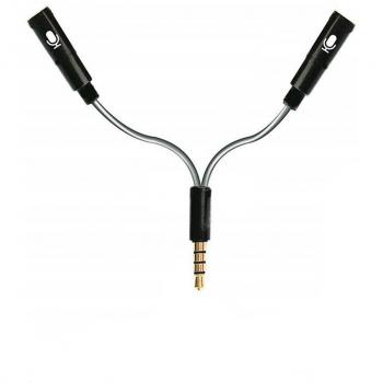 Adaptador de micrófono y auriculares 3.5mm