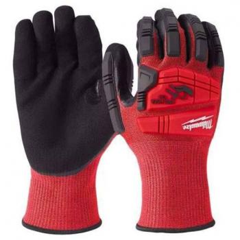 Gloves Milwaukee Niveau 3/C Anti-Coupure et Antichoc, Rouge, 10 XL (49324781)