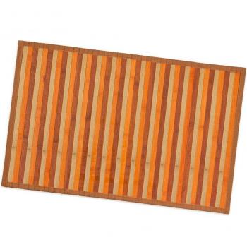 Tapis d’intérieur Emmevi en bois de bambou – 50×77 cm beige