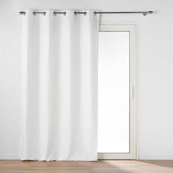Rideau à œillets blanc, occultant, 135 × 240 cm – Douceur d'Intérieur
